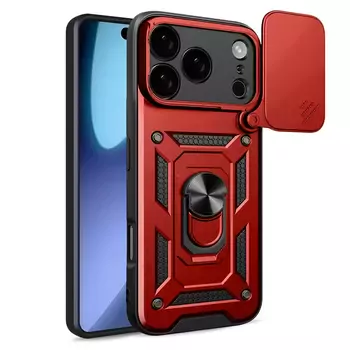 Microsonic Apple iPhone 17 Pro Kılıf Impact Resistant Kırmızı