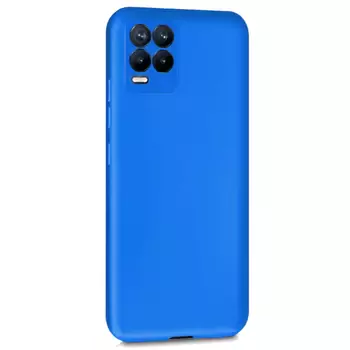 Microsonic Matte Silicone Realme 8 Kılıf Mavi