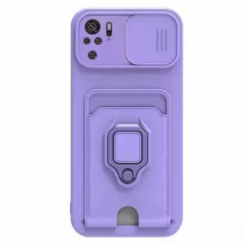 Microsonic Xiaomi Poco M5s Kılıf Multifunction Silicone Lila