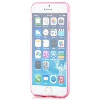 Slim Kılıf Transparent Soft iPhone 6S Plus Kılıf Transparent Soft Pembe