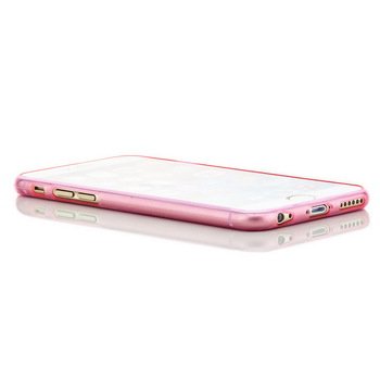 Slim Kılıf Transparent Soft iPhone 6S Plus Kılıf Transparent Soft Pembe