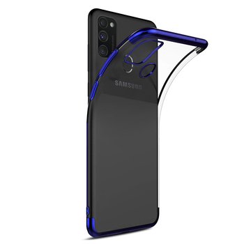 Microsonic Samsung Galaxy M30S Kılıf Skyfall Transparent Clear Mavi