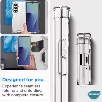 Microsonic Samsung Galaxy Z Fold 7 Kılıf Shock Absorbing Şeffaf