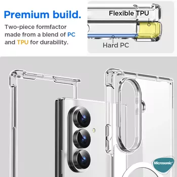Microsonic Samsung Galaxy Z Fold 7 Kılıf Shock Absorbing Şeffaf