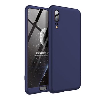 Microsonic Huawei P20 Kılıf Double Dip 360 Protective AYS Lacivert