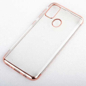 Microsonic Samsung Galaxy M30S Kılıf Skyfall Transparent Clear Rose Gold