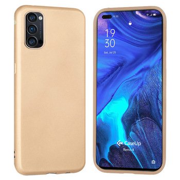 CaseUp Oppo Reno 4 Kılıf Matte Surface Gold