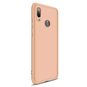 Microsonic Huawei P Smart 2019 Kılıf Double Dip 360 Protective AYS Gold