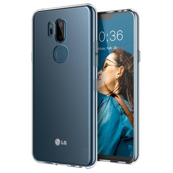 Microsonic LG G7 Kılıf Transparent Soft Beyaz