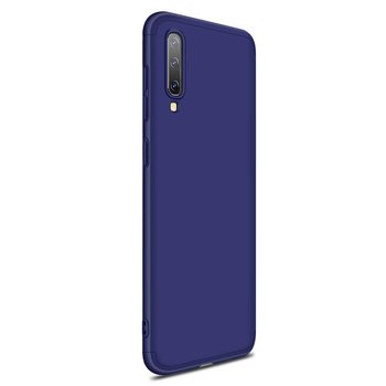 Microsonic Samsung Galaxy A30S Kılıf Double Dip 360 Protective AYS Lacivert