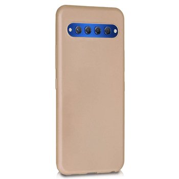 Microsonic TCL 10 Plus Kılıf Matte Silicone Gold