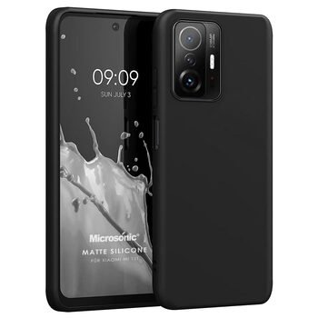 Microsonic Xiaomi Mi 11T Kılıf Matte Silicone Siyah