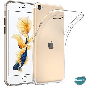 Microsonic Apple iPhone SE 2022 Kılıf Transparent Soft Siyah