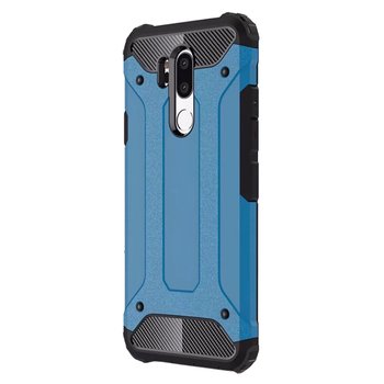 Microsonic LG G7 Kılıf Rugged Armor Mavi