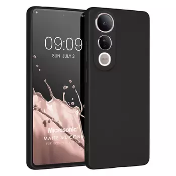 Microsonic Matte Silicone Vivo V50 Lite 5G Kılıf Siyah