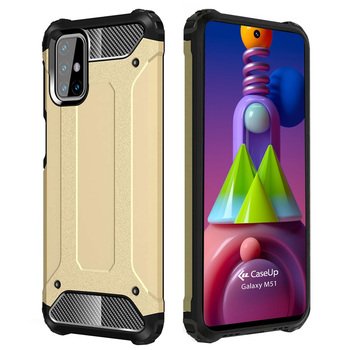 CaseUp Samsung Galaxy M51 Kılıf Tank Gold