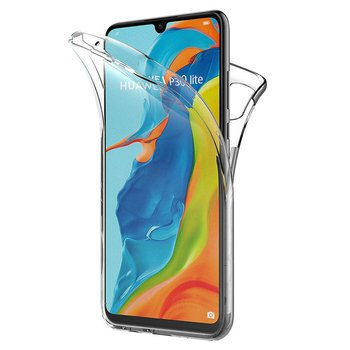 Microsonic Huawei P30 Lite Kılıf Komple Gövde Koruyucu Silikon Şeffaf