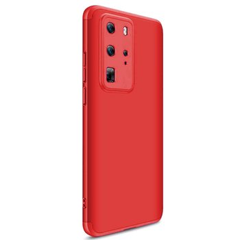 Microsonic Huawei P40 Pro Kılıf Double Dip 360 Protective AYS Kırmızı