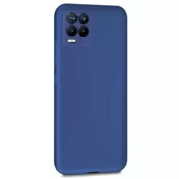 Microsonic Matte Silicone Realme 8 Kılıf Lacivert