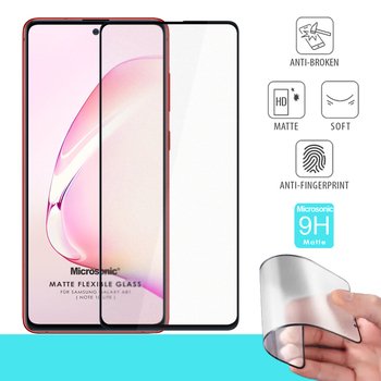 Microsonic Samsung Galaxy Note 10 Lite Matte Flexible Ekran Koruyucu Siyah