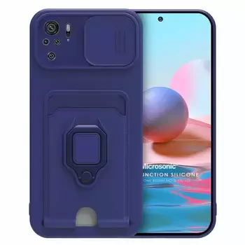 Microsonic Xiaomi Poco M5s Kılıf Multifunction Silicone Lacivert