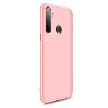 Microsonic Realme 5 Kılıf Double Dip 360 Protective AYS Rose Gold