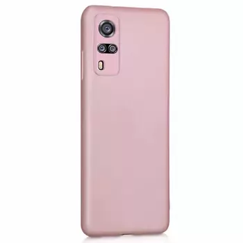 Microsonic Matte Silicone Vivo Y51 Kılıf Rose Gold