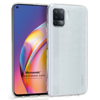 Microsonic Oppo Reno 5 Lite Kılıf Transparent Soft Beyaz