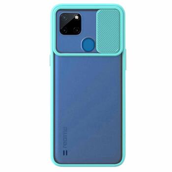 Microsonic Realme C25Y Kılıf Slide Camera Lens Protection Turkuaz