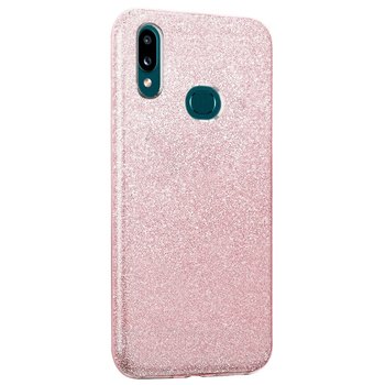 Microsonic Samsung Galaxy A10s Kılıf Sparkle Shiny Rose Gold