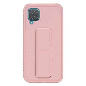 Microsonic Samsung Galaxy M12 Kılıf Hand Strap Rose Gold