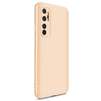 Microsonic Xiaomi Mi Note 10 Lite Kılıf Double Dip 360 Protective AYS Gold