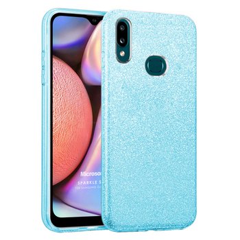 Microsonic Samsung Galaxy A10s Kılıf Sparkle Shiny Mavi