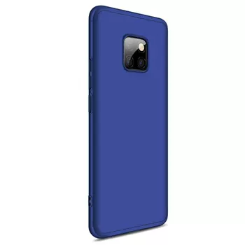 Microsonic Huawei Mate 20 Pro Kılıf Double Dip 360 Protective Lacivert