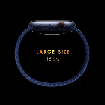Microsonic Apple Watch Series 11 46mm Kordon, (Large Size, 160mm) Knitted Fabric Single Loop Pride Edition