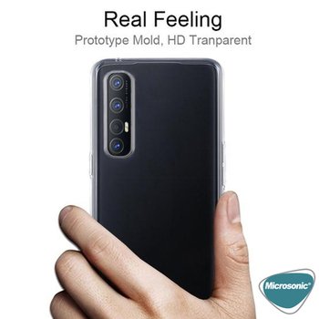 Microsonic Oppo Reno 3 Pro Kılıf Transparent Soft Beyaz