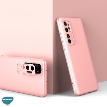 Microsonic Xiaomi Mi Note 10 Lite Kılıf Double Dip 360 Protective AYS Rose Gold