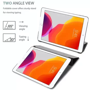 Microsonic Apple iPad 10.2'' 9. Nesil (A2602-A2604-A2603-A2605) Smart Case ve arka Kılıf Kırmızı