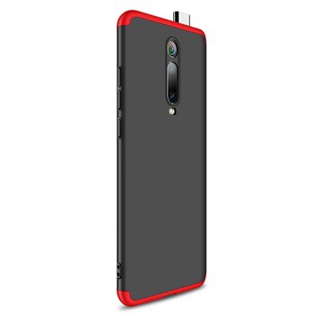 Microsonic Xiaomi Mi 9T Kılıf Double Dip 360 Protective AYS Siyah - Kırmızı