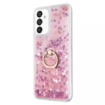 Microsonic Samsung Galaxy A13 5G Kılıf Glitter Liquid Holder Pembe