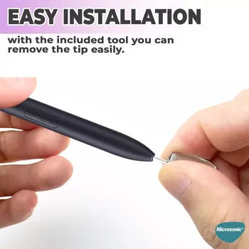Microsonic Samsung Galaxy Tab S10 FE Pencil Uçları 5`li Paket Beyaz