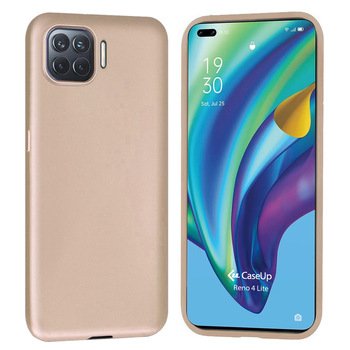 CaseUp Oppo Reno 4 Lite Kılıf Matte Surface Gold