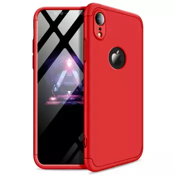 Microsonic Apple iPhone XR (6.1'') Kılıf Double Dip 360 Protective Kırmızı