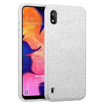 Microsonic Samsung Galaxy A10 Kılıf Sparkle Shiny Gümüş