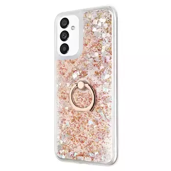 Microsonic Samsung Galaxy A13 5G Kılıf Glitter Liquid Holder Gold