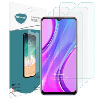 Microsonic Xiaomi Redmi 9 Nano Ekran Koruyucu (3'lü Paket)