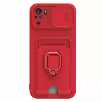 Microsonic Xiaomi Poco M5s Kılıf Multifunction Silicone Kırmızı