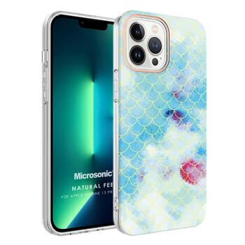 Microsonic Apple iPhone 13 Pro Natural Feel Desenli Kılıf Fish Scale