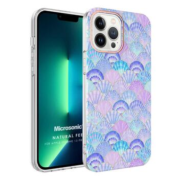 Microsonic Apple iPhone 13 Pro Natural Feel Desenli Kılıf Oyster