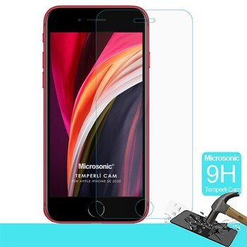 Microsonic Apple iPhone SE 2022 Temperli Cam Ekran Koruyucu Film